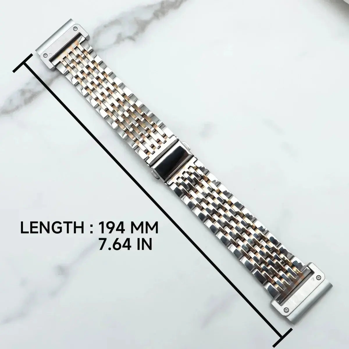 22/26mm Stainless Steel Strap For Garmin watch Fenix 8 7 7X 6 6X Pro 5X Plus Quick Fit Metal Bracelet Watch 3HR Tactix Epix Band Pinnacle Luxuries