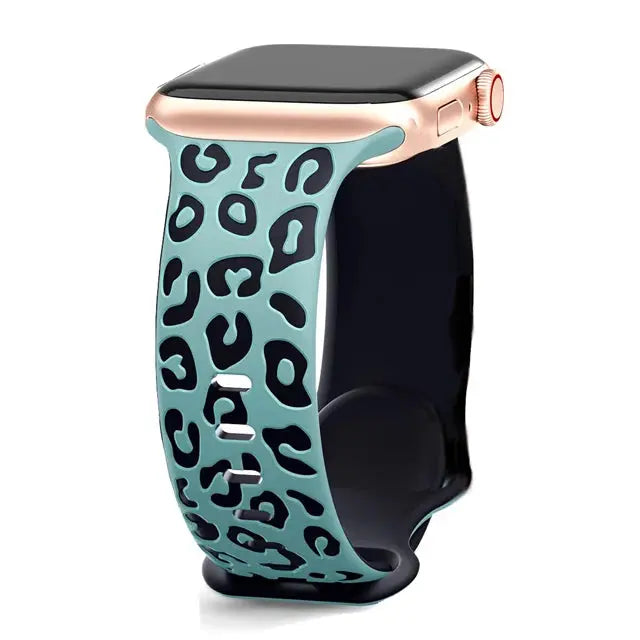 EveGlow Engraved Women's Leopard Band for Apple Watch