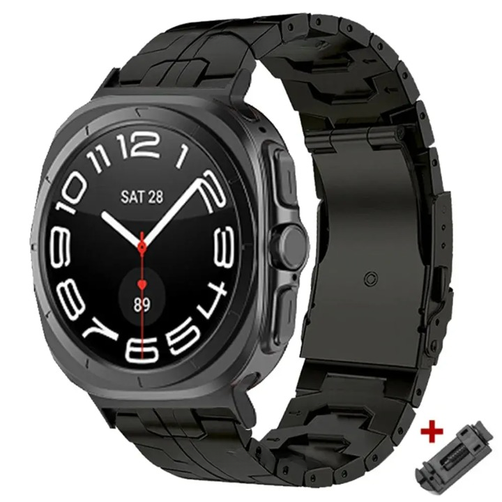 TitaniumFusion Luxe Titanium Watch Band for Samsung Galaxy Watch Ultra 47mm