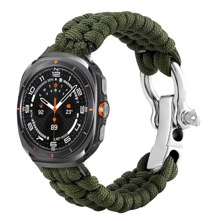 Nylon Paracord Outdoor Band for Samsung Galaxy Watch 7 Ultra 47mm