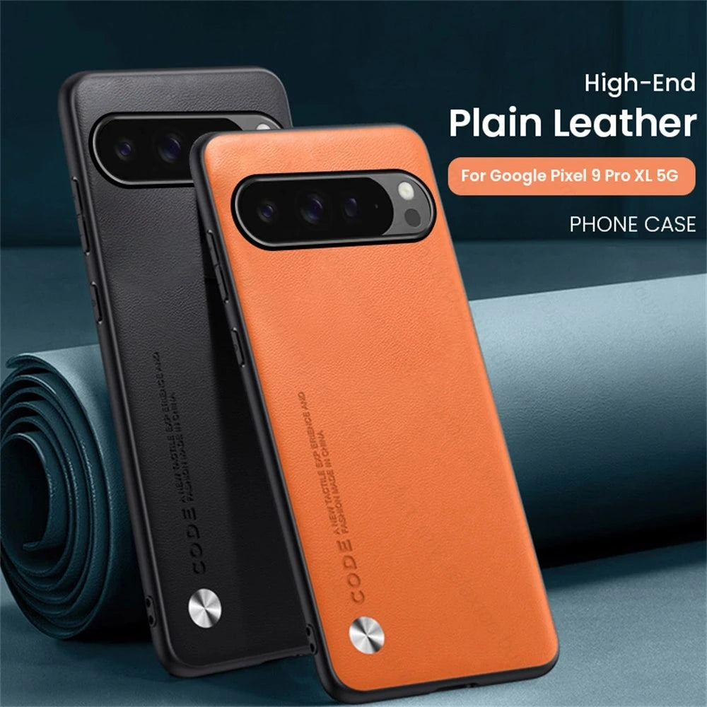 UltraShield Leather Case for Google Pixel 9 Pro - Sleek, Shockproof, and Stylish Protection