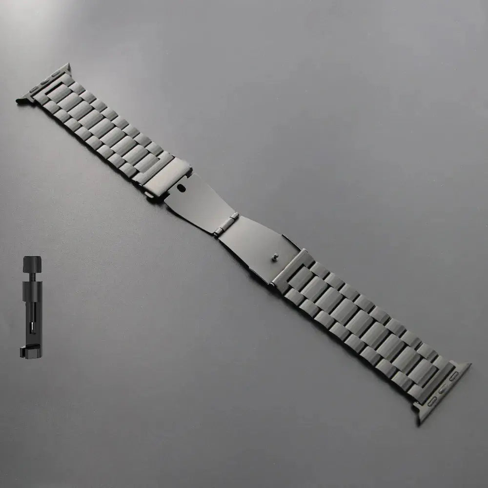 Pinnacle Luxuries Steel Link Watch Band for Apple