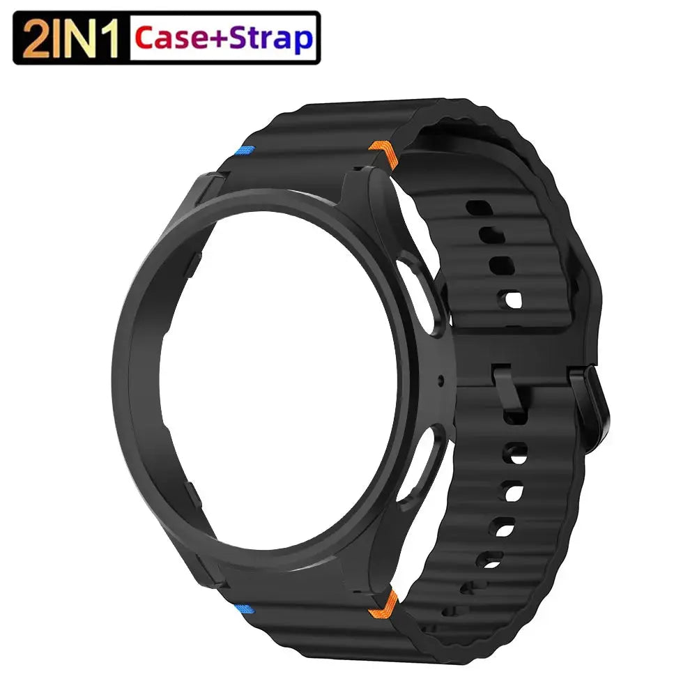 Ultimate 2-in-1 Silicone Strap & Protective Case for Samsung Galaxy Watch 7