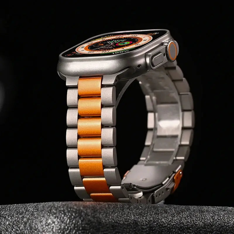 Ultra 2 49mm Luxury Stainless Steel Strap For Apple Watch Band 46mm Series 10 Bracelet Correa For iWatch 8 9 SE 42mm 45mm 44mm Pinnacle Luxuries