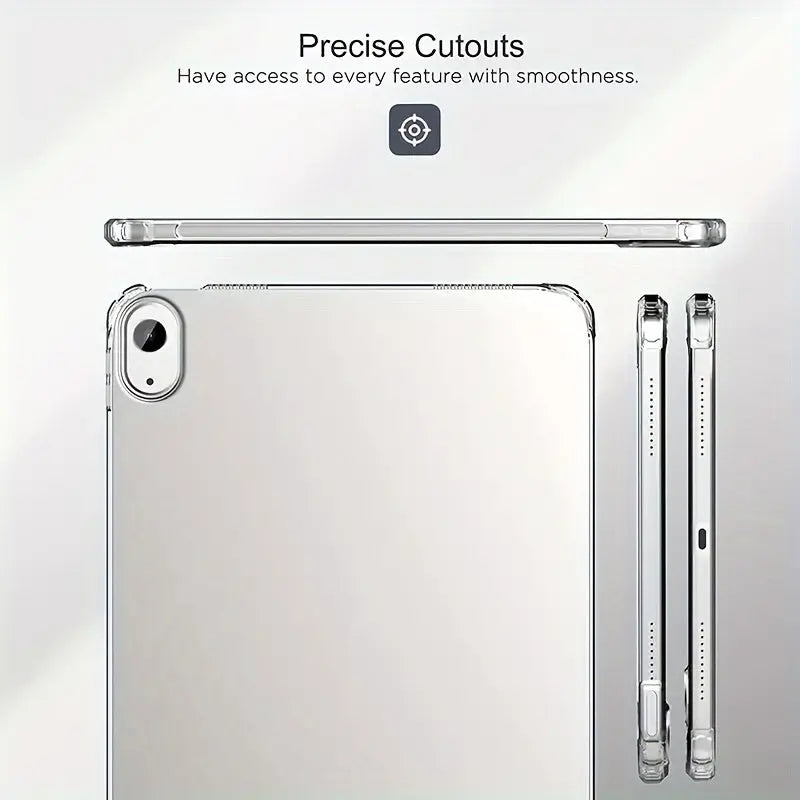 Ultra-Slim Clear Tpu Case For Ipad Air 13" M2, 11", Pro 11", And Pro 13" - Anti-Yellowing, Shockproof Protection Pinnacle Luxuries